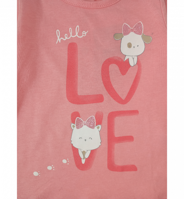 Bluza fete, OVS, imprimeu grafic LOVE si animale, Bumbac, [5]