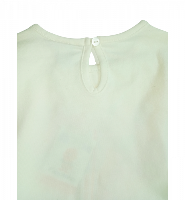 Bluza fete OVS - Imprimeu "Make Up Time", Bumbac și Elastan, Alb, 98 cm [5]