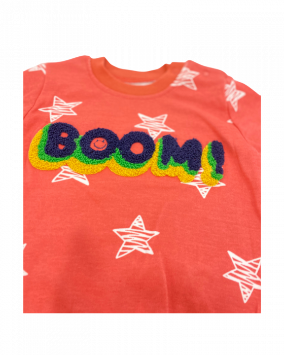 Bluza rosie cu stelute pentru fete - Boom [2]