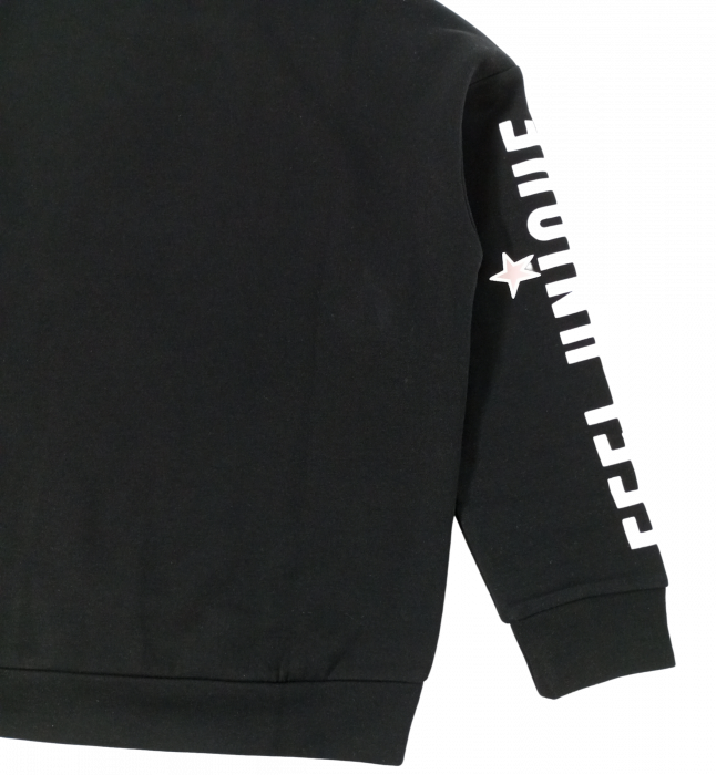Bluza flausata fete, OVS, imprimeu logo unicorn, bumbac si poliester, 14 ani [7]