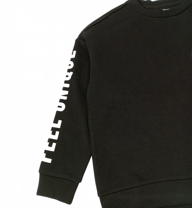 Bluza flausata fete, OVS, imprimeu logo unicorn, bumbac si poliester, 14 ani [3]