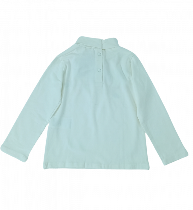 Bluza pe gat, fete, OVS, Lovely, Bumbac organic si elastan, [3]