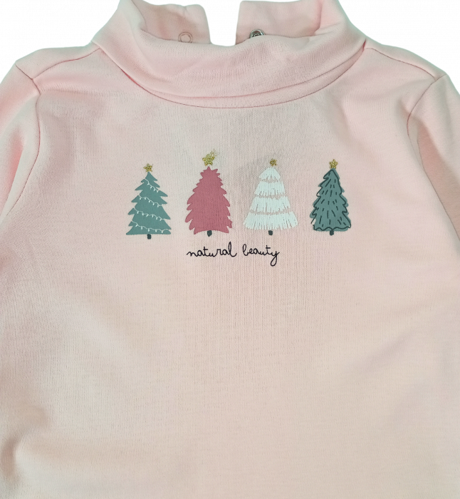 Bluza bebelusi, OVS, model guler inalt, bumbac, [4]
