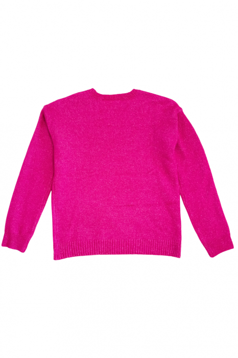 Bluza pentru fete, The Children's PLACE, unicorn cu paiete, tricotat, Poliester, Fucsia, 140-152 cm, 11-12 ani [3]