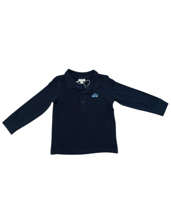 Bluza polo baieti, OVS, bumbac, albastru, 80 cm, 12-18 luni [1]