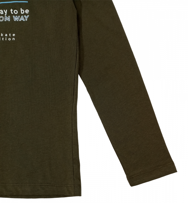 Bluza skate baieti, OVS, imprimeu text, Bumbac organic, 10-11 ani [4]