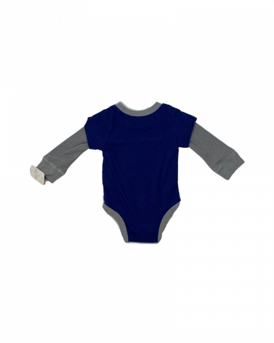 Body maneca lunga bebelusi, Falls Creek Kids, imprimeu om de zapada, Bumbac, [2]
