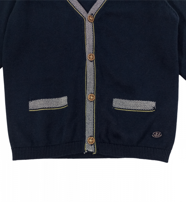 Cardigan copii, OVS, buzunare false, Bumbac organic, 12-18 luni [4]