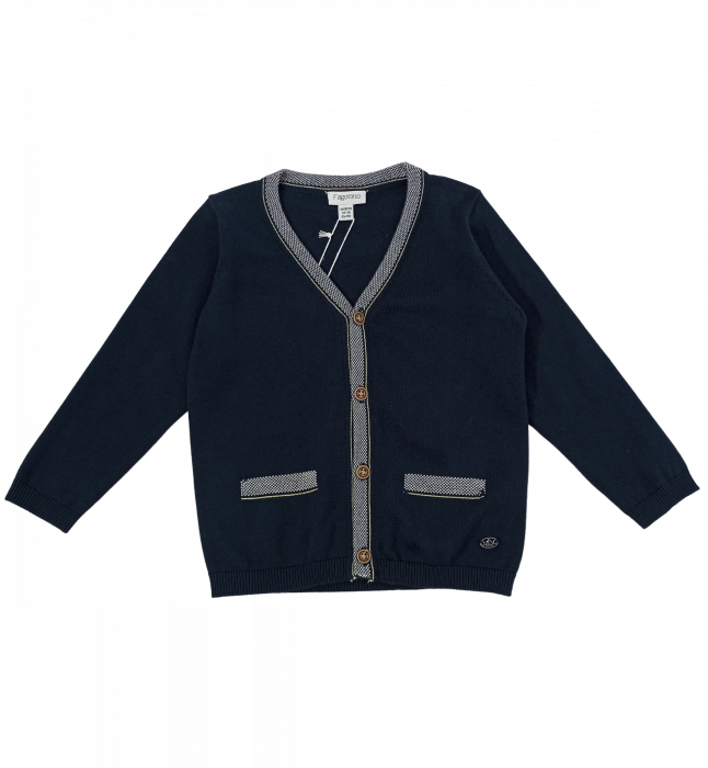 Cardigan copii, OVS, buzunare false, Bumbac organic, 12-18 luni [5]