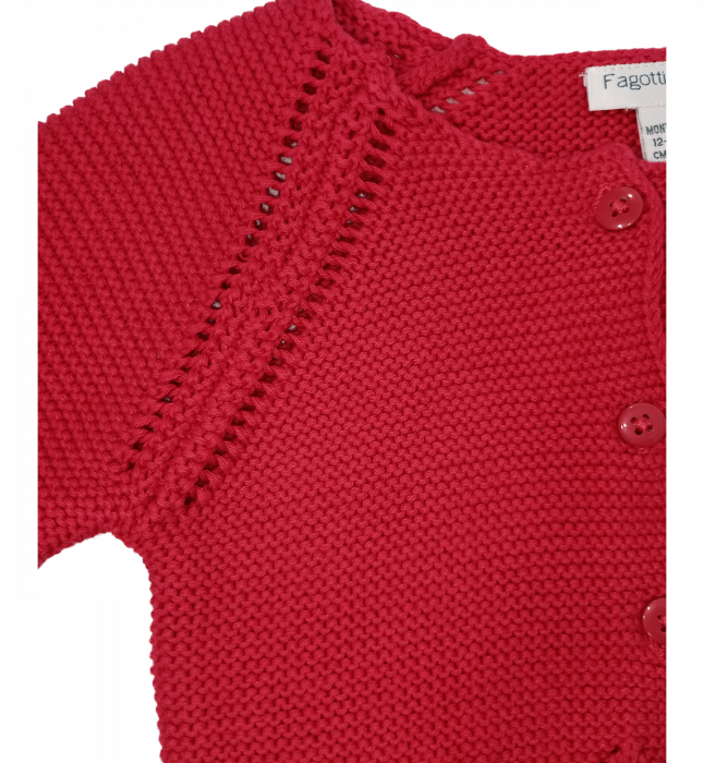 Cardigan fete, OVS, model tricotat, funda cusuta, Bumbac, 12-18 luni [7]