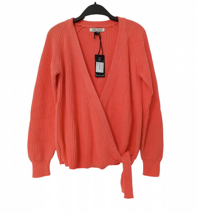 Cardigan tricotat fete, Cars Jeans, portocaliu, bumbac, 140 cm, 10 ani [1]