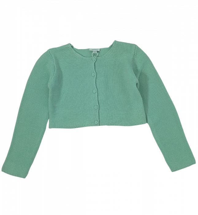 Cardigan tricotat fete, OVS, model scurt, Bumbac organic, 2-3 ani [1]