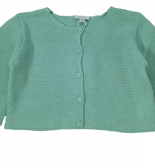 Cardigan tricotat fete, OVS, model scurt, Bumbac organic, 2-3 ani [2]
