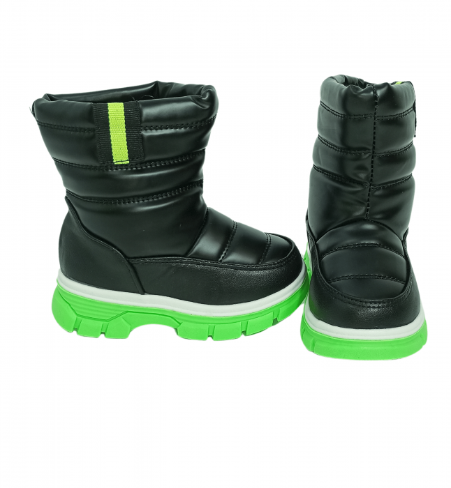 Cizme impermeabile si imblanite copii, Green sole, [4]