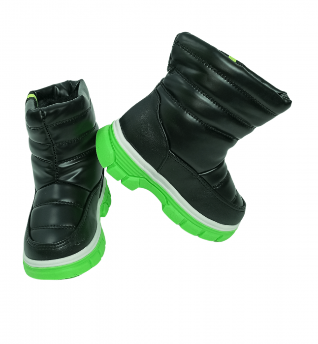 Cizme impermeabile si imblanite copii, Green sole, [6]