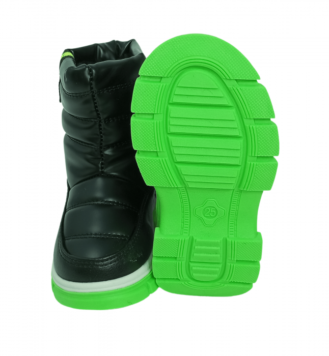 Cizme impermeabile si imblanite copii, Green sole, [3]