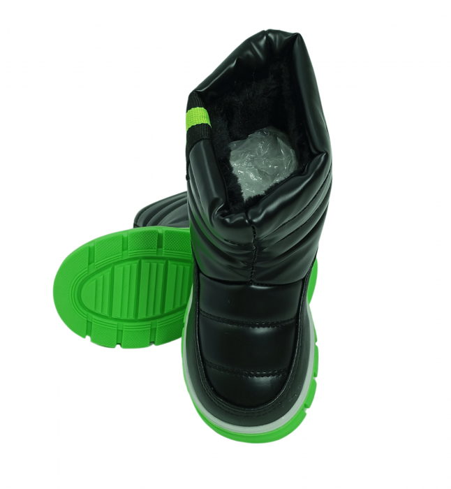 Cizme impermeabile si imblanite copii, Green sole, [7]