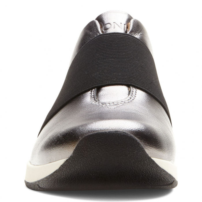 Pantofi dama din piele naturala Cosmic Codie Metallic Pewter Casual Slip [5]