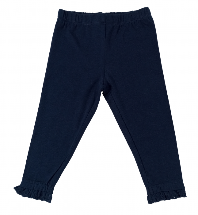 Colanti bebelusi, OVS, tiv dantelat, Bumbac/elastan, Bleumarin, 74 CM, 9-12 luni [6]