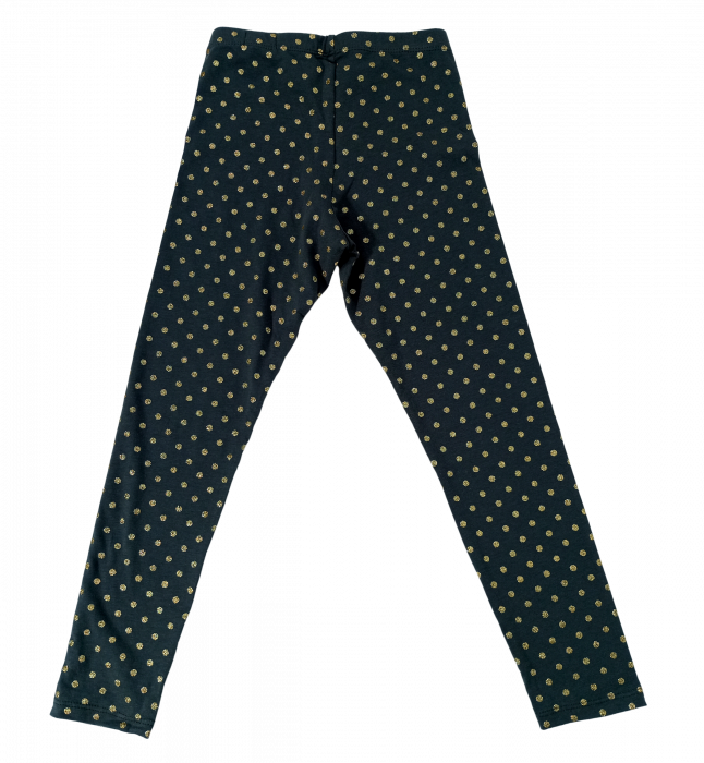Colanti fete cu sclipici, OVS, buline aurii, Bumbac elastic, 8-9 ani [4]