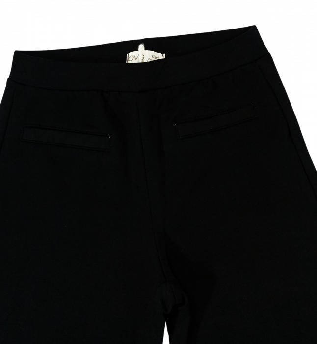 Colanti fete, OVS, buzunare frontale false, Bumbac organic, Negru, 116 CM, 5-6 ani [4]