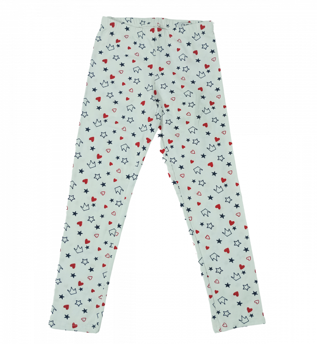 Colanti fete, OVS, stelute, inimioare, coronite, Bumbac elastic, 6-7 ani [2]