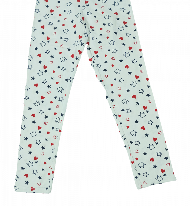 Colanti fete, OVS, stelute, inimioare, coronite, Bumbac elastic, 6-7 ani [3]