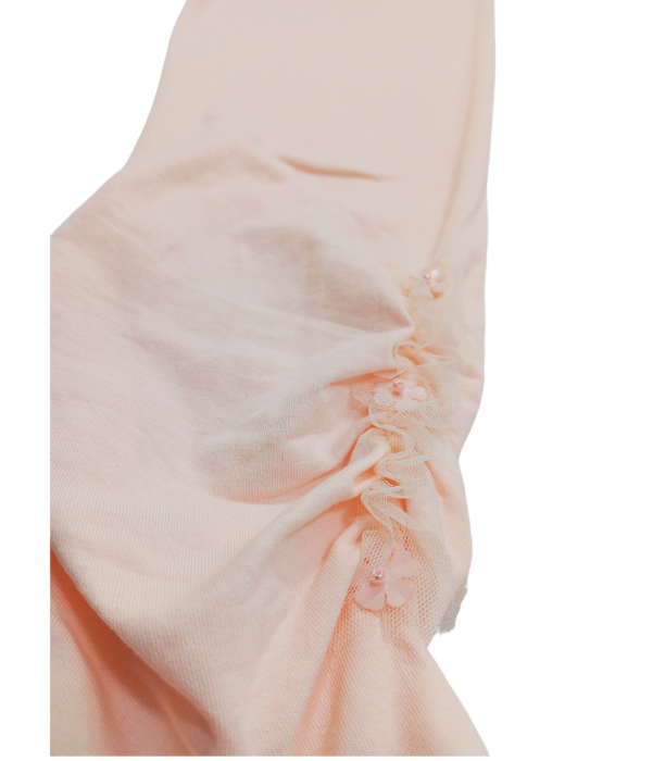 Colanti pentru fete, OVS, Leggings, aplicatii dantela , Bumbac elastic, Roz pudrat, 164 cm, 13-14 ani [4]