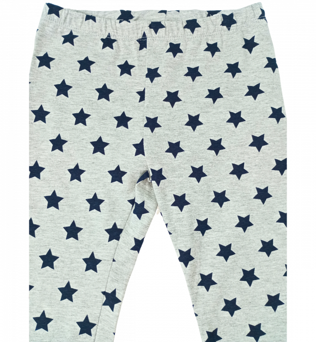 Colanti pentru fete, OVS, Leggings, imprimeu stelute, Bumbac organic, [2]