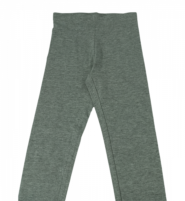 Colanti pentru fetite, OVS, Leggings, Bumbac/Elastan, Gri inchis, 122 CM, 6-7 ani [3]