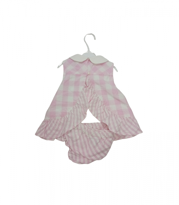 Compleu 2 piese fete de vara, OVS, Carouri, Bumbac, Roz, 68 CM, 6-9 luni [2]