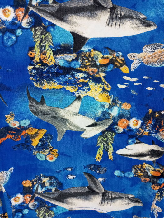 Compleu baieti, The Children's PLACE, pantaloni scurti si tricou, peisaj marin, Bumbac, 7 ani [2]