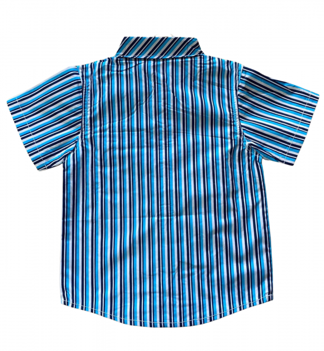 Compleu băieți vară 3 piese - Cămașă, Maiou și Pantaloni Scurți, bumbac [3]