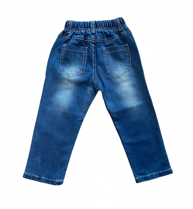 Compleu elegant băieți 3 piese - Vesta, Bluza și Pantaloni Denim [6]