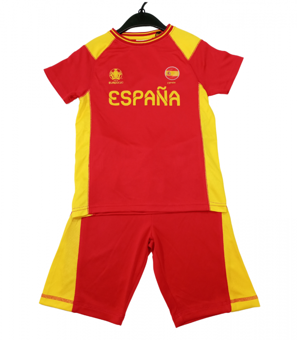 Echipament sportiv copii 2 piese, UEFA 2020, Spania, Poliester, 122 CM, 6-7 ani [1]