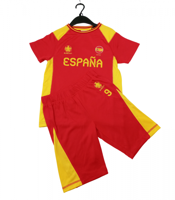 Echipament sportiv copii 2 piese, UEFA 2020, Spania, Poliester, 122 CM, 6-7 ani [3]