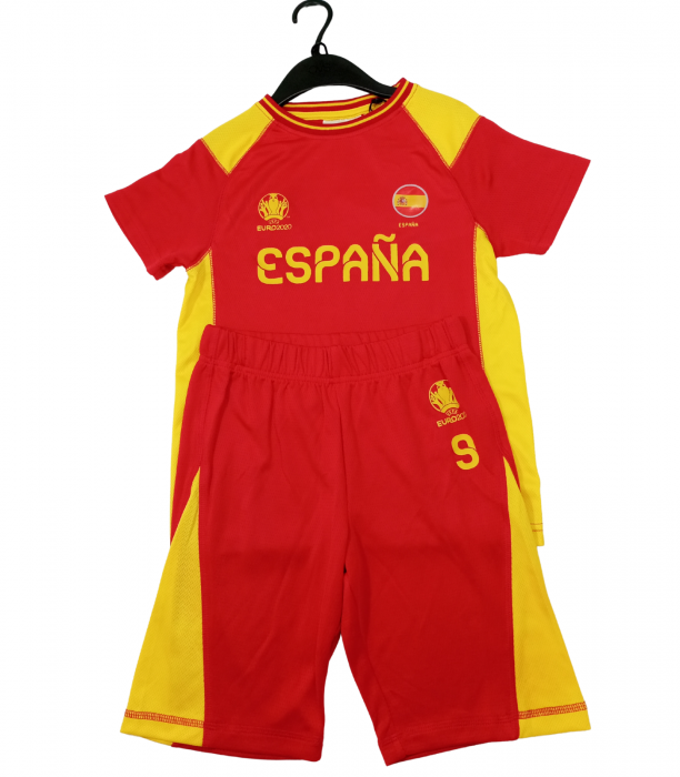 Echipament sportiv copii 2 piese, UEFA 2020, Spania, Poliester, 122 CM, 6-7 ani [2]