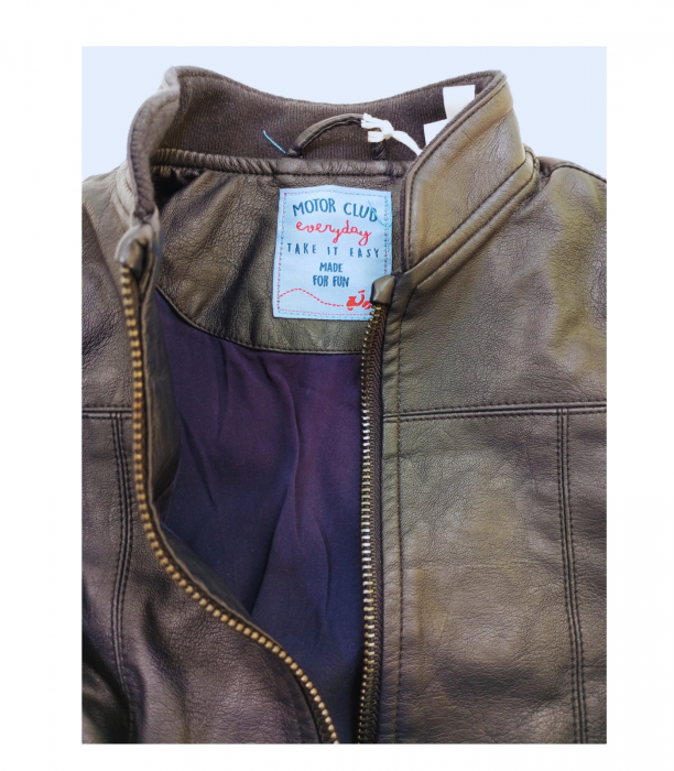 Geaca copii , OVS, imitatie piele, poliuretan, Albastru inchis, 86 cm, 18-24 luni [3]