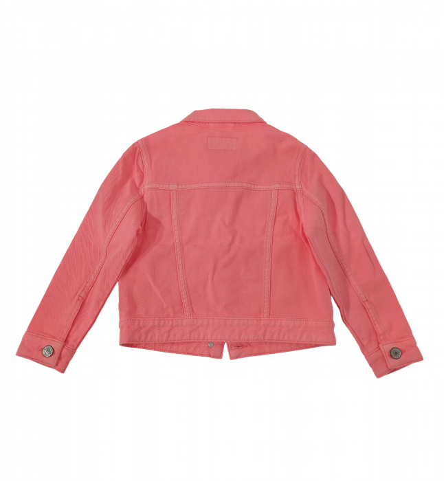 Geaca de blugi fete, Cars Jeans, Denim style, Bumbac/elastan, Portocaliu neon, 104 CM, 4 ani [4]