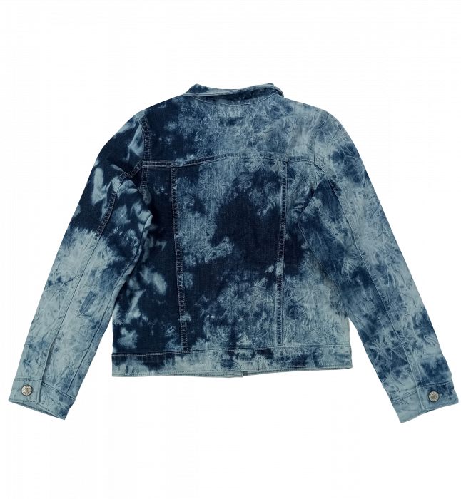 Geaca de blugi fete, Cars Jeans, Denim style, Bumbac/elastan, Albastru prespalat, 140 CM, 10 ani [5]