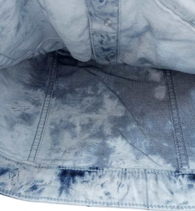 Geaca de blugi fete, Cars Jeans, Denim style, Bumbac/elastan, Albastru prespalat, 140 CM, 10 ani [8]