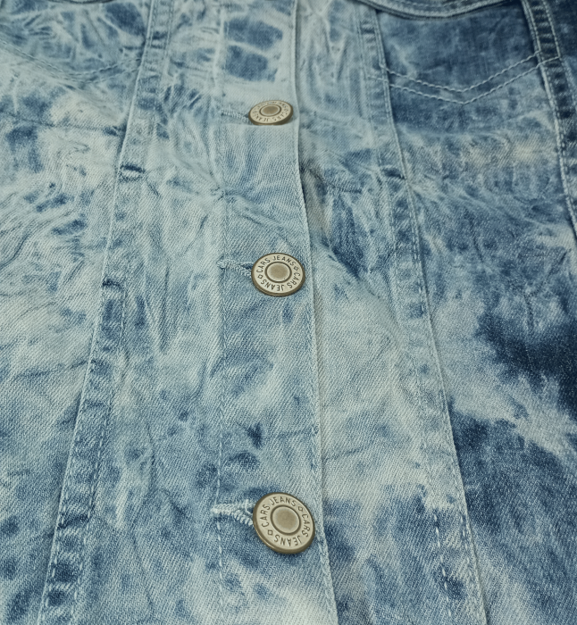 Geaca de blugi fete, Cars Jeans, Denim style, Bumbac/elastan, Albastru prespalat, 140 CM, 10 ani [12]