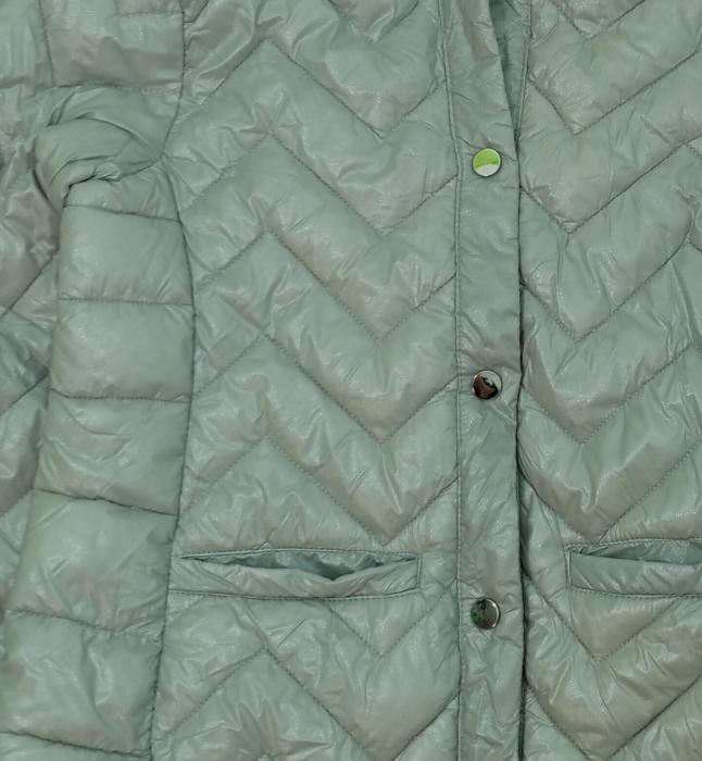 Geaca fete cu sclipici, OVS, model geometric, Poliamida/poliester, Gri/Argintiu , 158 CM, 12-13 ani [2]