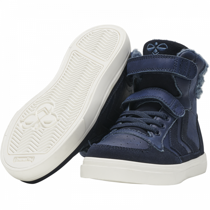Ghete de iarna cu profil inalt din piele pentru copii, Hummel, STADIL PRO JR HI-TOP, [2]