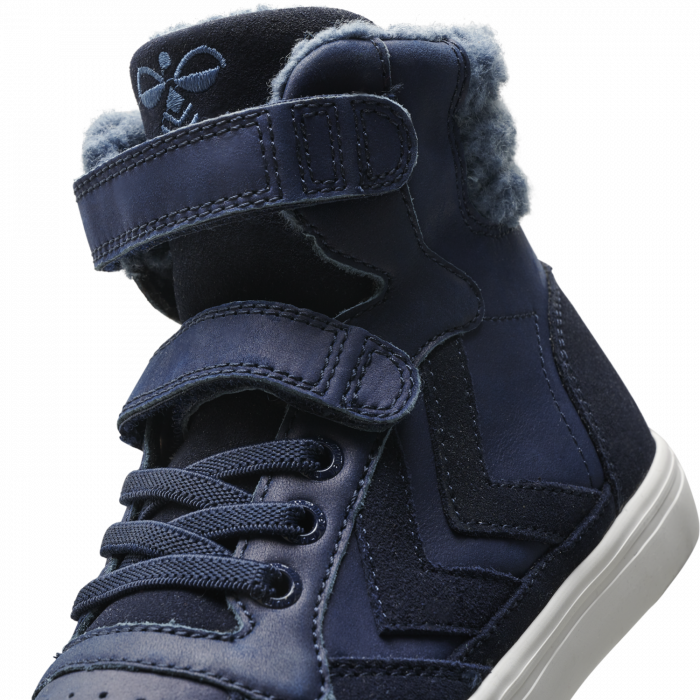 Ghete de iarna cu profil inalt din piele pentru copii, Hummel, STADIL PRO JR HI-TOP, [3]