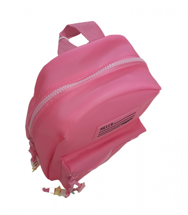 Rucsac moale, OVS, prescolari, gradinita, pvc, Roz, 25x16x10 cm [3]