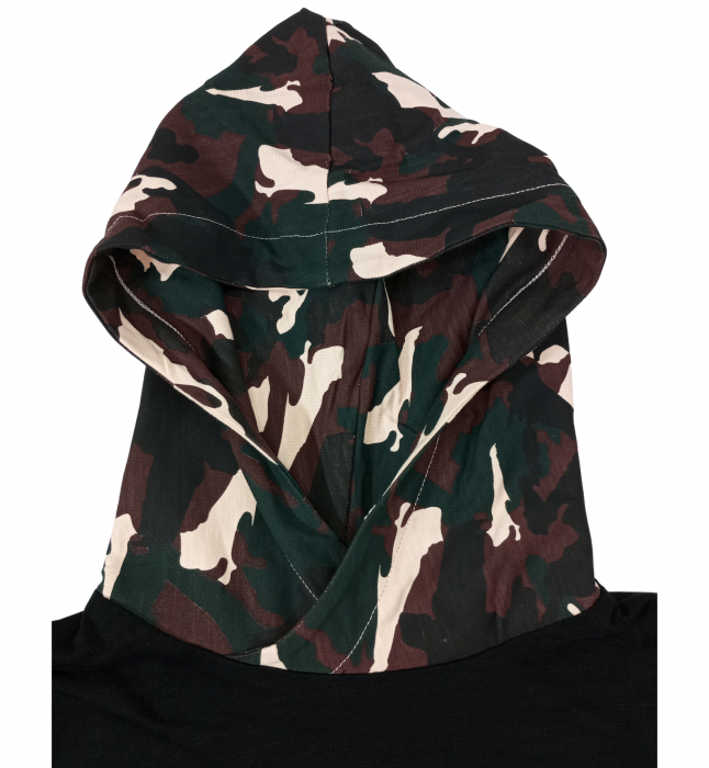 Hanorac baieti, Cars Jeans, Army style, Negru, 140 cm, 10 ani [8]