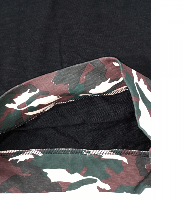 Hanorac baieti, Cars Jeans, Army style, Negru, 140 cm, 10 ani [10]