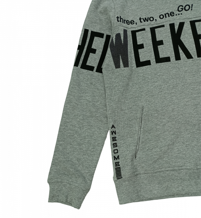 Hanorac baieti, OVS, imprimeu text Hello Weekend, Bumbac si viscoza, 11-12 ani [4]