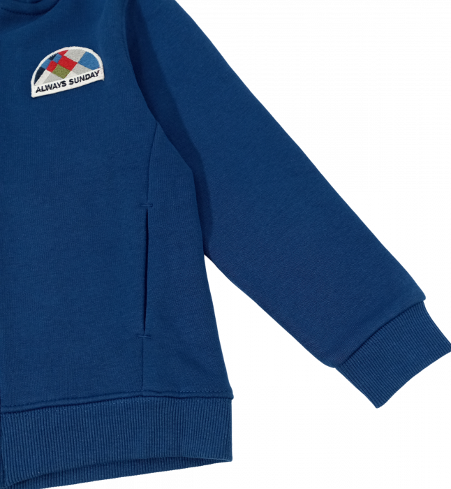 Hanorac flausat baieti, OVS, broderie logo, bumbac si poliester, 4-5 ani [4]